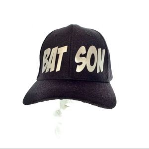 New Black Baseball Cap with Velcro closure.